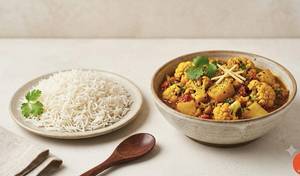 Aloo Gobi With Rice
