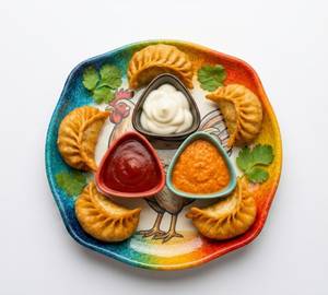 Fried Chicken Momos [5 Pieces]