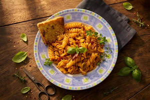 Elbow Masala Pasta [Serves 1]