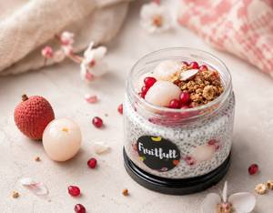 Lychee Coconut Chia Pudding ( High Protein, Vegan)