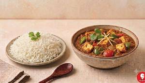 Paneer Kadhai With Steamed Rice