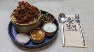 Andhra Chicken Fry Topping Biryani