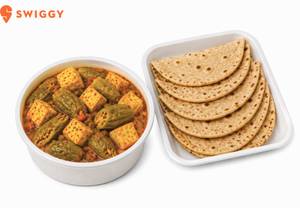 Parwal Paneer With 5 Roti