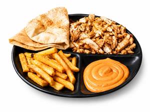 Tandoori loaded shawarma plate with Fries