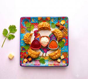 Fried (Chicken & Cheese) Momos [5 Pieces]