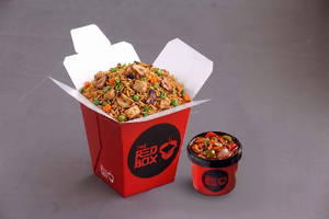 Chicken Burnt Garlic Fried Rice + Chilli Chicken (gravy)
