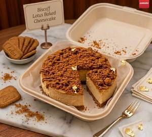 Biscoff New York Style Baked Cheesecake [ 250 ]Gm