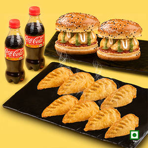 Veg Himalayan Fried Momo 8Pc + Veg Moburg 2Pc + 2 Coke 250ml