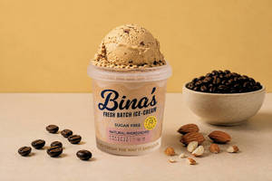 Sugar Free Coffee Almond Ice Cream Tub (100 Ml)