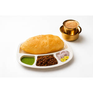 COMBO 3 -Chole Bhature / Stuffed Paratha + Tea / Filter Coffee