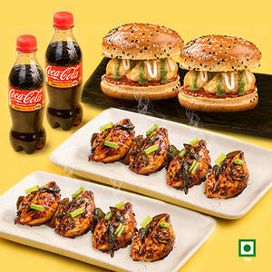 Veg Himalayan Chilli Momo 8Pc + Veg Moburg 2Pc + 2 Coke 250ml