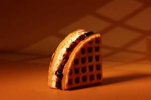 Blueberry Cheese Waffle