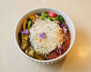 Pesto Cottage Cheese Bowl