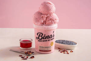 Rose Sabja Ice Cream Tub (500 Ml)