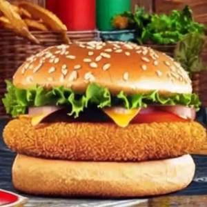 Al Baik Veg Zinger Burger