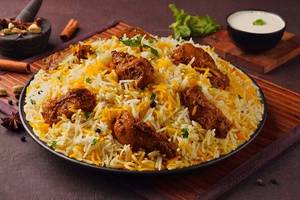 Lucknowi Chicken Dum Biryani (Boneless) - Serves 1