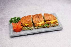 Aloo Tikki Cheese Sub Sandwich