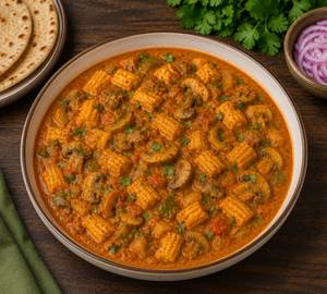 Baby Corn Mushroom Masala