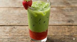 Iced Strawberry Matcha.
