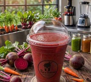 Carrot with beetroot juice