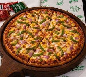Cheese Corn Capsicum Onion Pizza 8 Inches