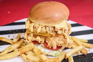 Double Trouble Chicken Burger