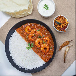 Prawn Curry Rice Bowl