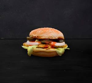Spicy grilled chicken burger