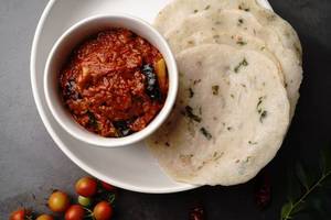 Tamatar chutney with 3 paratha combo