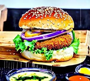 Crispy Aloo Tikki Burger