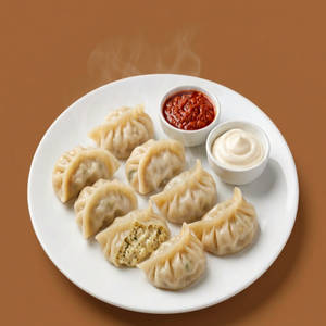 Cheese & Paneer Steam Momos (8 Pieces)
