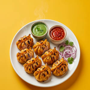Veg Tandoori Momos (8 Pieces)