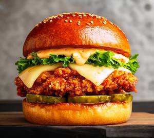 Zinger crunch burger dry