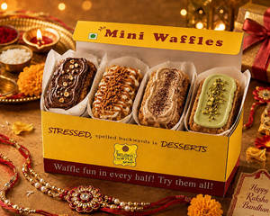 Exotic Mini Waffle Rakhi Hamper Box