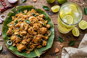 Chicken Kothu Porotta With Mint Lime