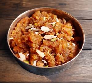 Desi Ghee Atta Halwa