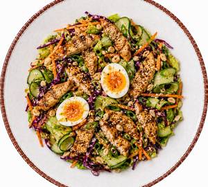 Healthy Asian Sesame Protein Salad