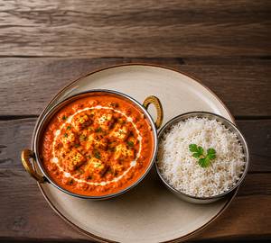 Paneer Butter Masala With Rice