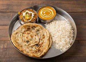 Annupurna Rice Laccha Parantha Thali