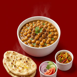 Punjabi Chole With 2 Butter Naan Box