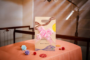 Pastel Pink Duo Cookie Bag Rakhi Hamper