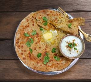 2 Aloo paratha  + dahi