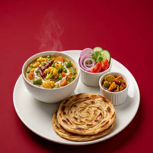 Mixed Veg With 2 Laccha Parantha Box