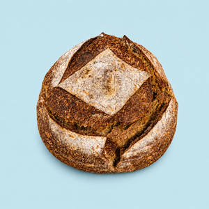 Rustic Rye Sourdough Bread