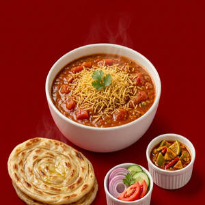 Sev Tomato With 2 Laccha Parantha Box