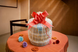 Regal Ruby Three-Tier Artisanal Celebration Hamper