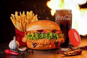 Korean Crispy Chicken Burger Combo-