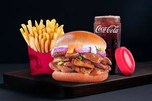 Spicy Aloo Crunch Burger Combo