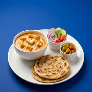 Shahi Paneer With 2 Laccha Parantha Box