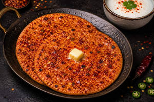 2 Butter Chilli Chapati With Amul Masti Dahi [1 cup, 85 g]